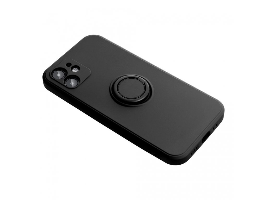 SILICONE RING Case for IPHONE 15 PRO black