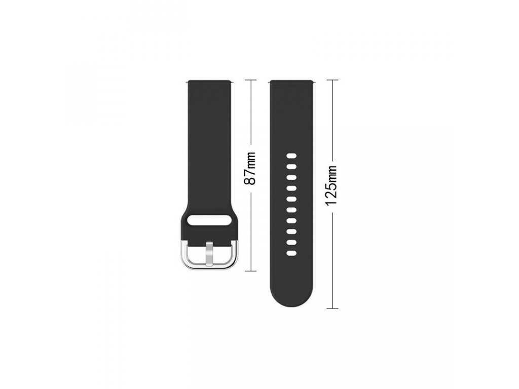 Silikonový řemínek TYS smartwatch band univerzální 20mm tyrkysový