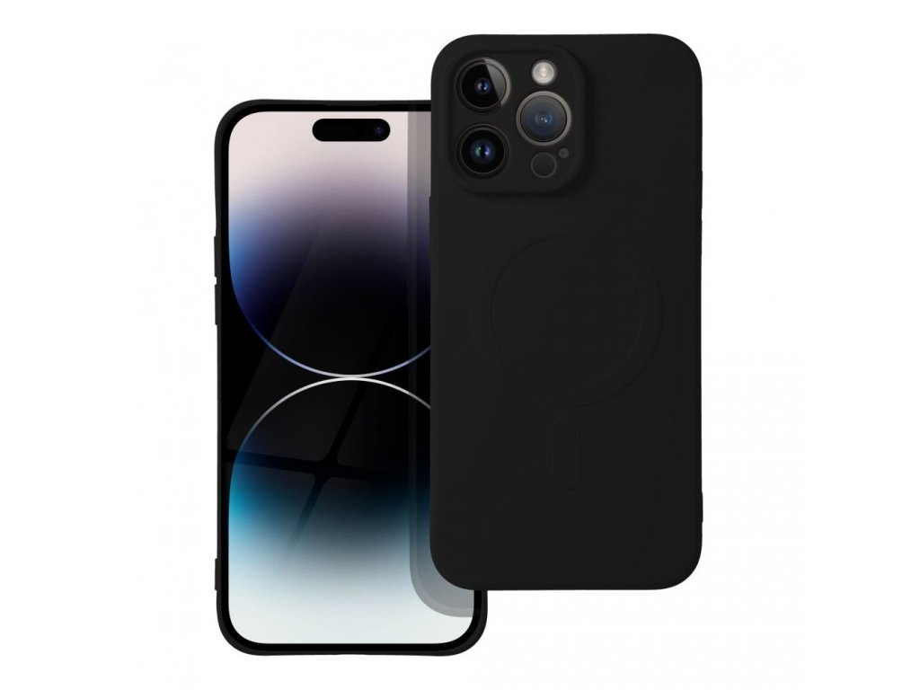 Silikonový zadní kryt Mag Cover pro IPHONE 14 PRO MAX černý