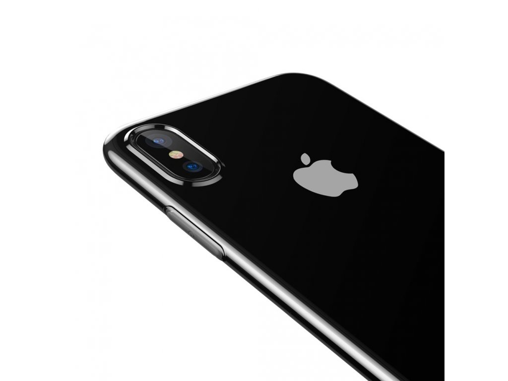 Simplicity gelové pouzdro se zástrčkou pro port nabíjení iPhone XS / X průsvitné (ARAPIPH58-A02)