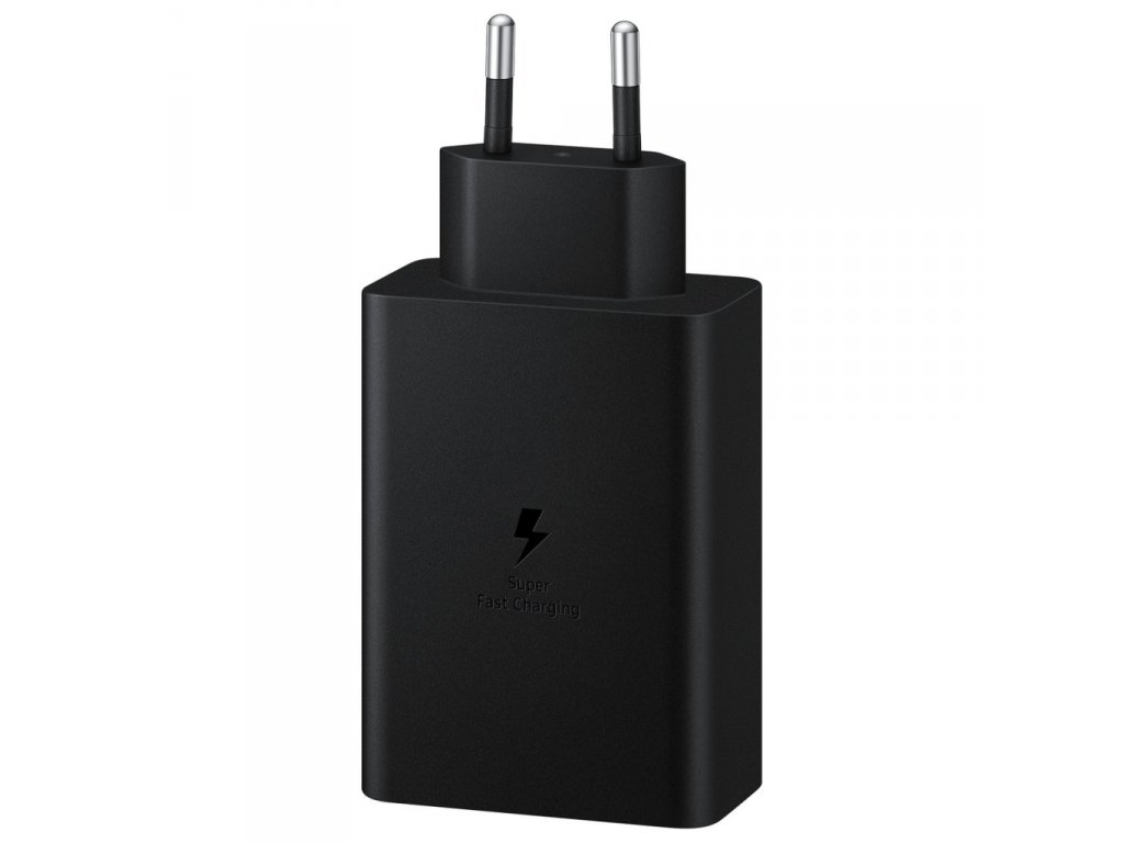 Síťová nabíječka Samsung 2x USB Type C / USB PPS, 65W, QC 3.0, AFC, FCP černá (EP-T6530NBEGEU)