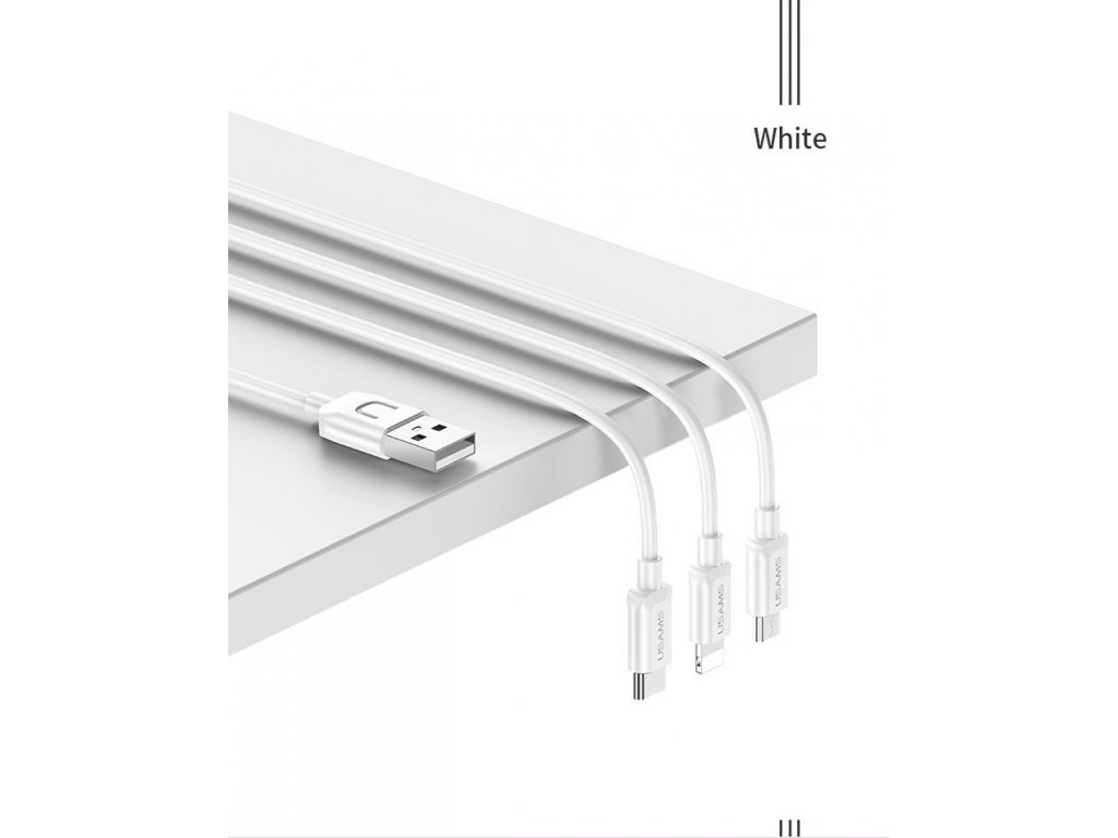 SJ324 3v1 Datový Kabel 1.2m bílý (EU Blister)