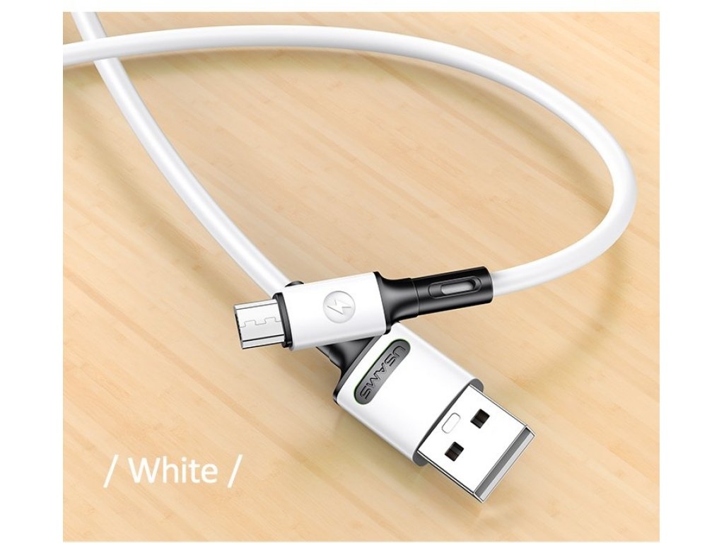 SJ435 U52 Datový a Nabíjecí Kabel Micro USB 1m bílý (EU Blister)