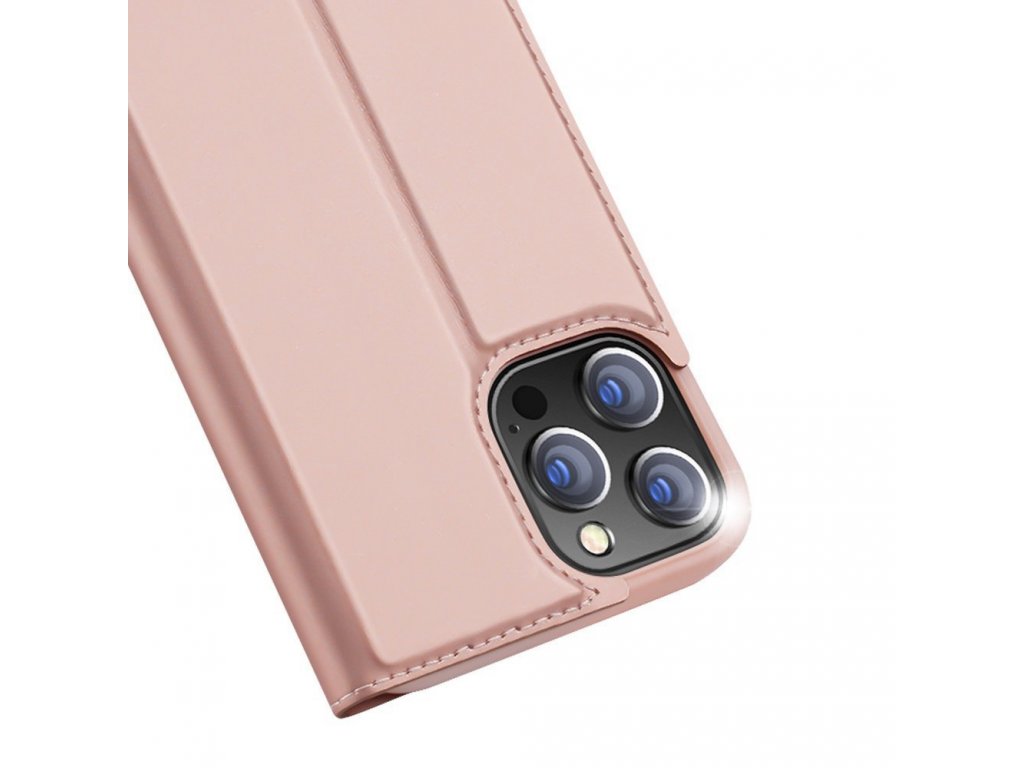 Skin Pro pouzdro s flipovým krytem iPhone 13 Pro Max růžové