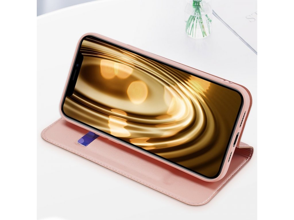 Skin Pro pouzdro s flipovým krytem iPhone 13 Pro růžové