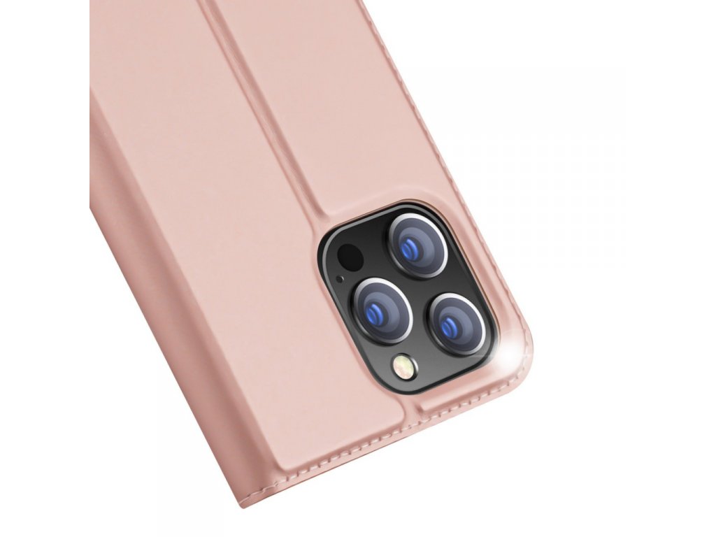 Skin Pro pouzdro s flipovým krytem iPhone 14 Pro růžové