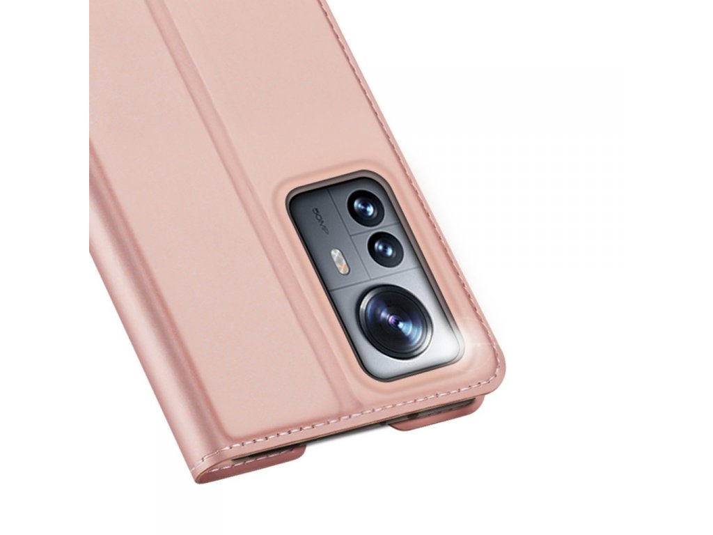 Skin Pro pouzdro s flipovým krytem Xiaomi 12 Pro růžové