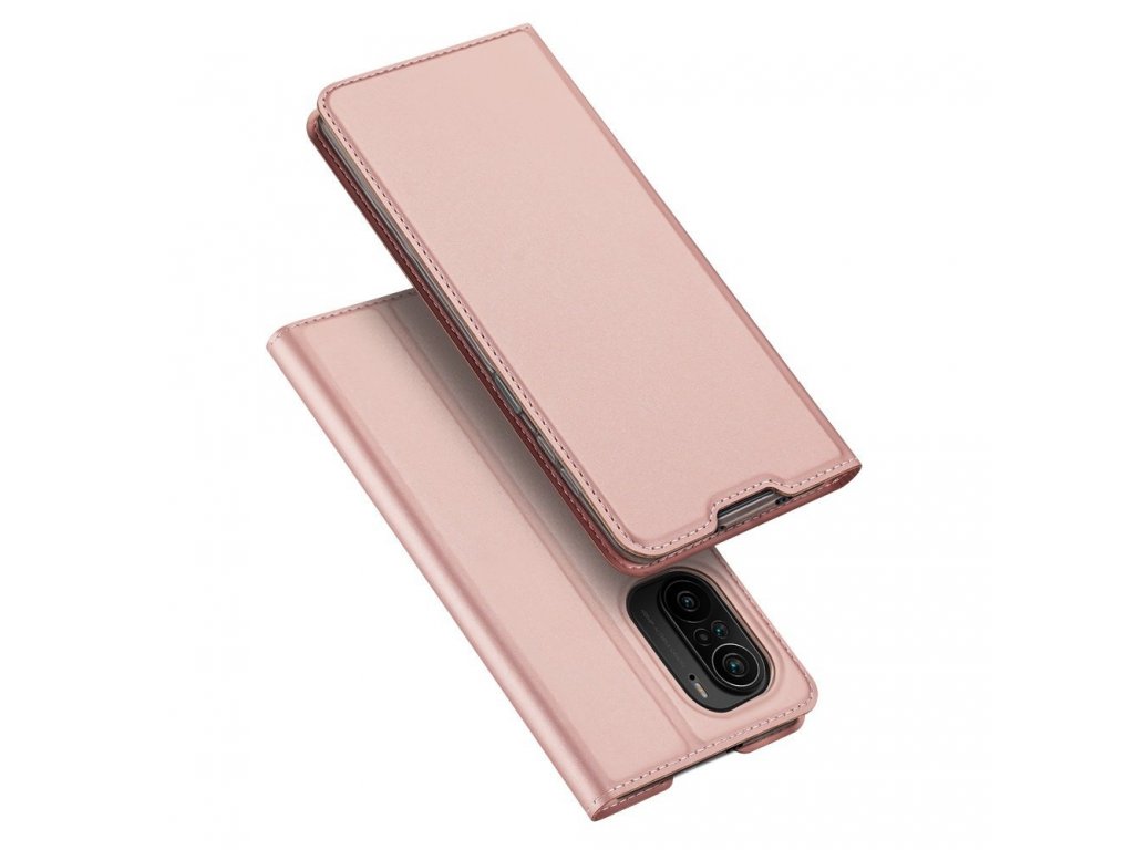 Skin Pro pouzdro s flipovým krytem Xiaomi Redmi K40 Pro+ / K40 Pro / K40 / Poco F3 růžové