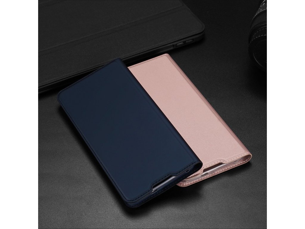 Skin Pro pouzdro s flipovým krytem Xiaomi Redmi Note 10 5G / Poco M3 Pro zlaté