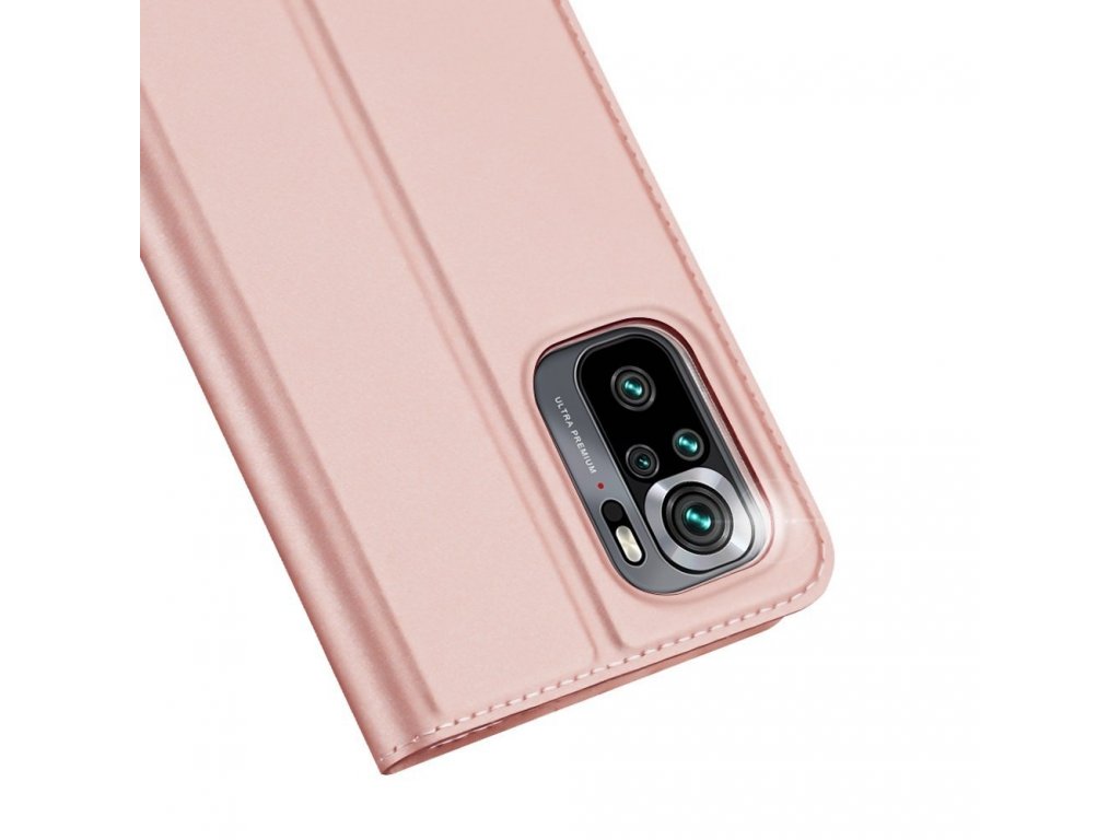 Skin Pro pouzdro s flipovým krytem Xiaomi Redmi Note 10 / Redmi Note 10S růžové