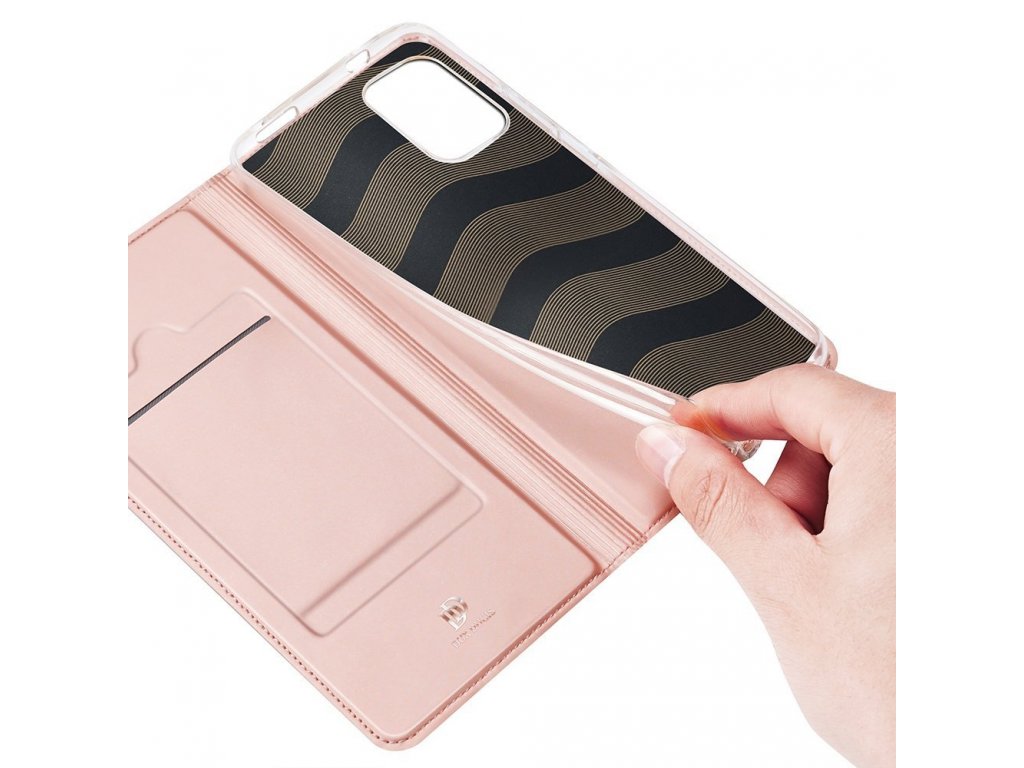 Skin Pro pouzdro s flipovým krytem Xiaomi Redmi Note 10 / Redmi Note 10S růžové