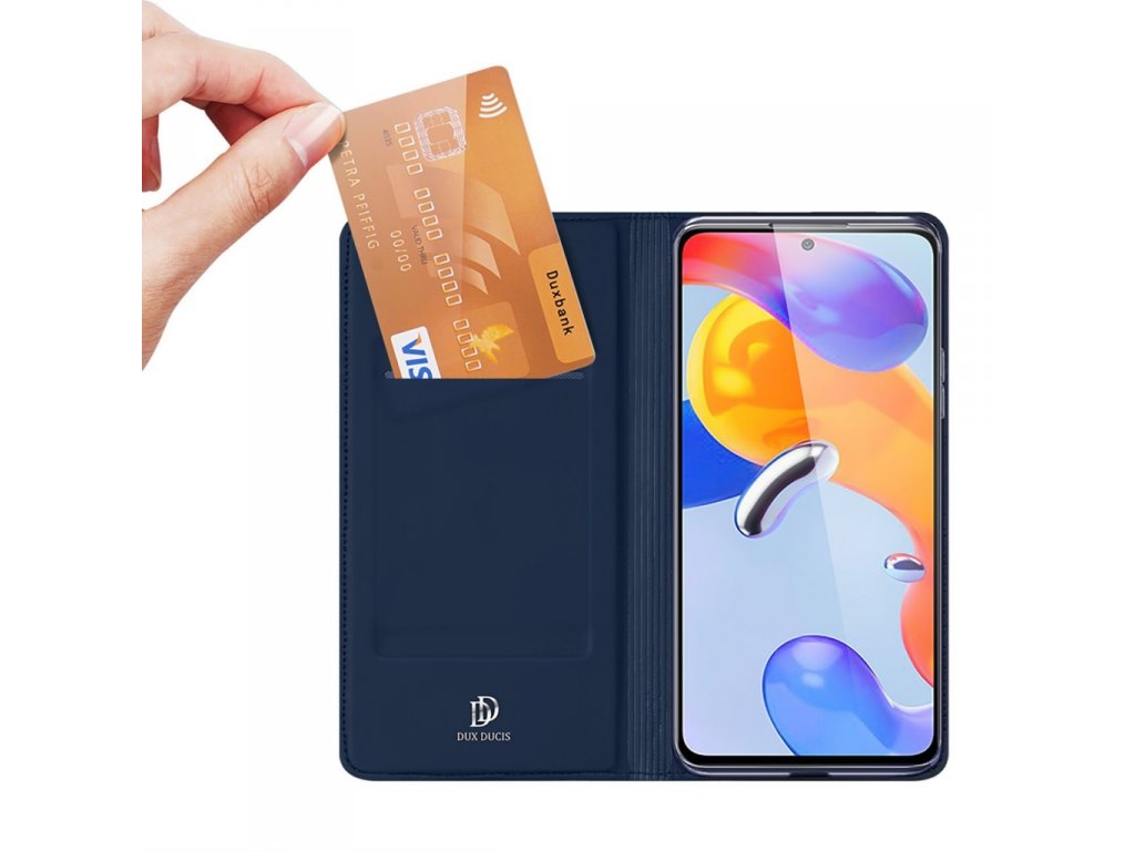 Skin Pro pouzdro s flipovým krytem Xiaomi Redmi Note 11 Pro+ 5G / 11 Pro 5G / 11 Pro modré