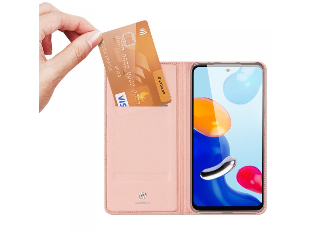 Skin Pro pouzdro s flipovým krytem Xiaomi Redmi Note 11S / Note 11 růžové