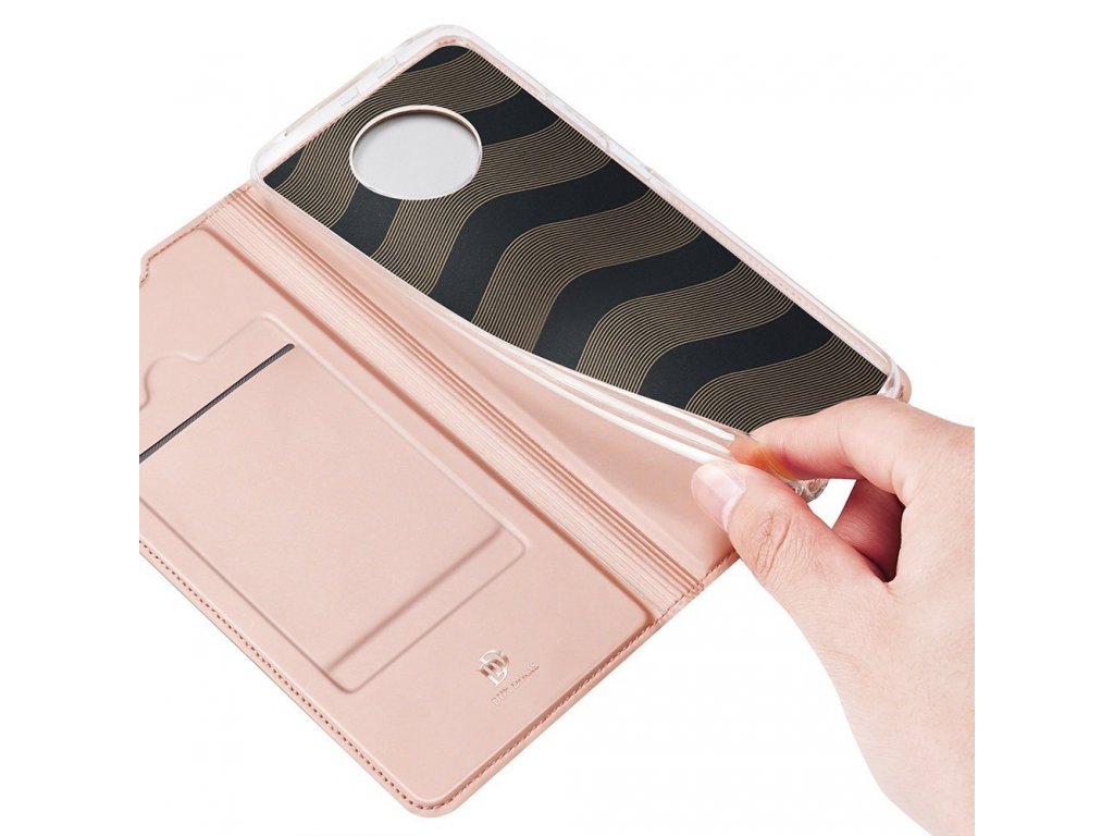 Skin Pro pouzdro s flipovým krytem Xiaomi Redmi Note 9T 5G růžové