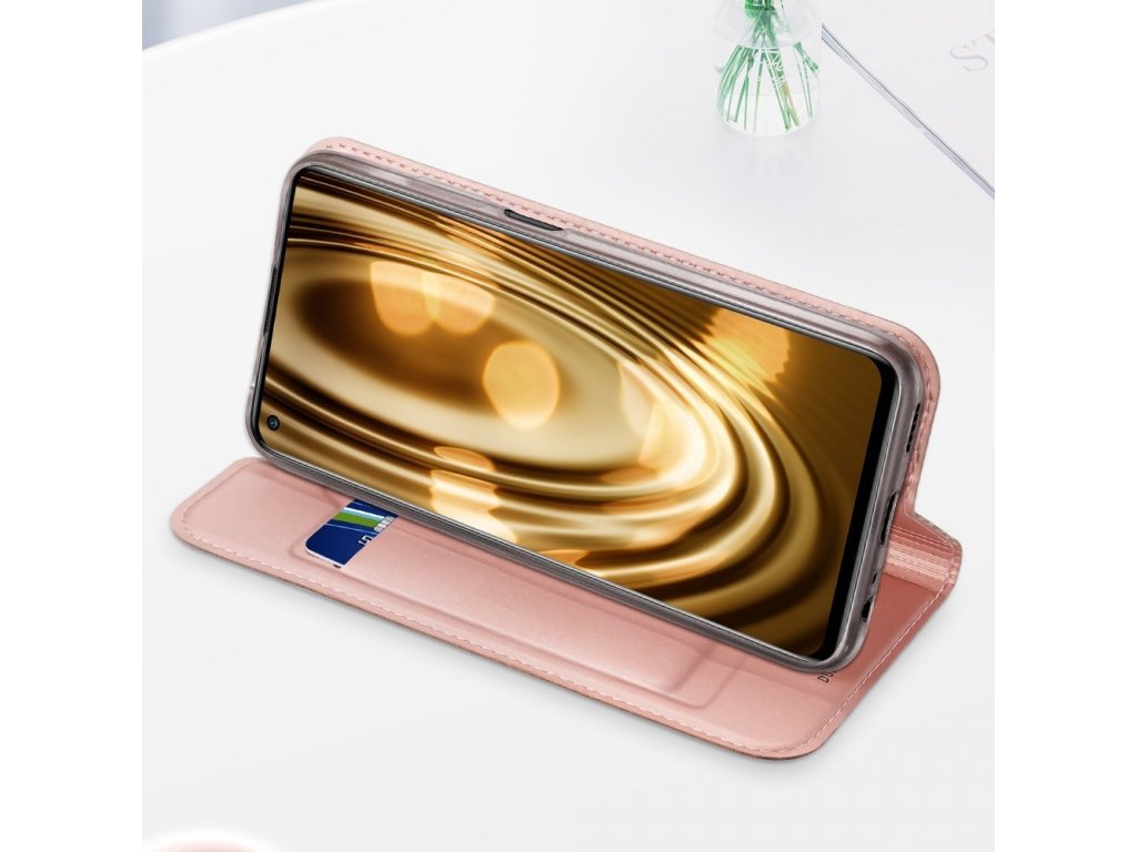 Skin Pro pouzdro s flipovým krytem Xiaomi Redmi Note 9T 5G růžové