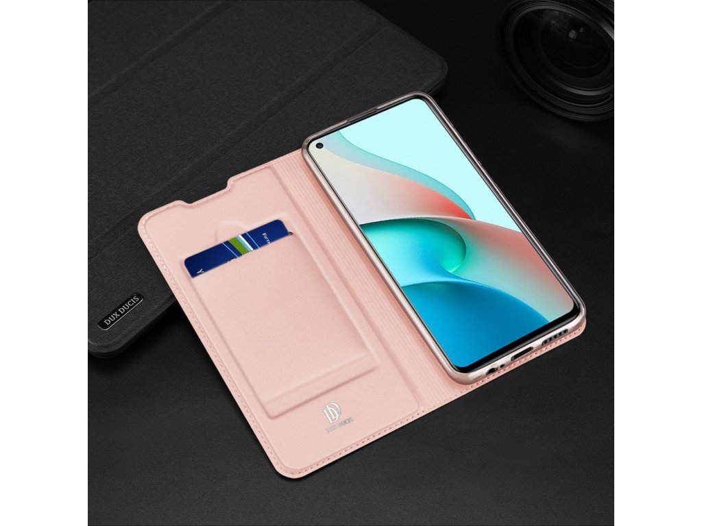 Skin Pro pouzdro s flipovým krytem Xiaomi Redmi Note 9T 5G růžové