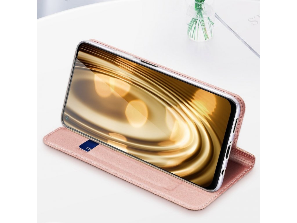 Skin Pro pouzdro s klapkou Huawei P40 Lite / Nova 7i / Nova 6 SE růžové