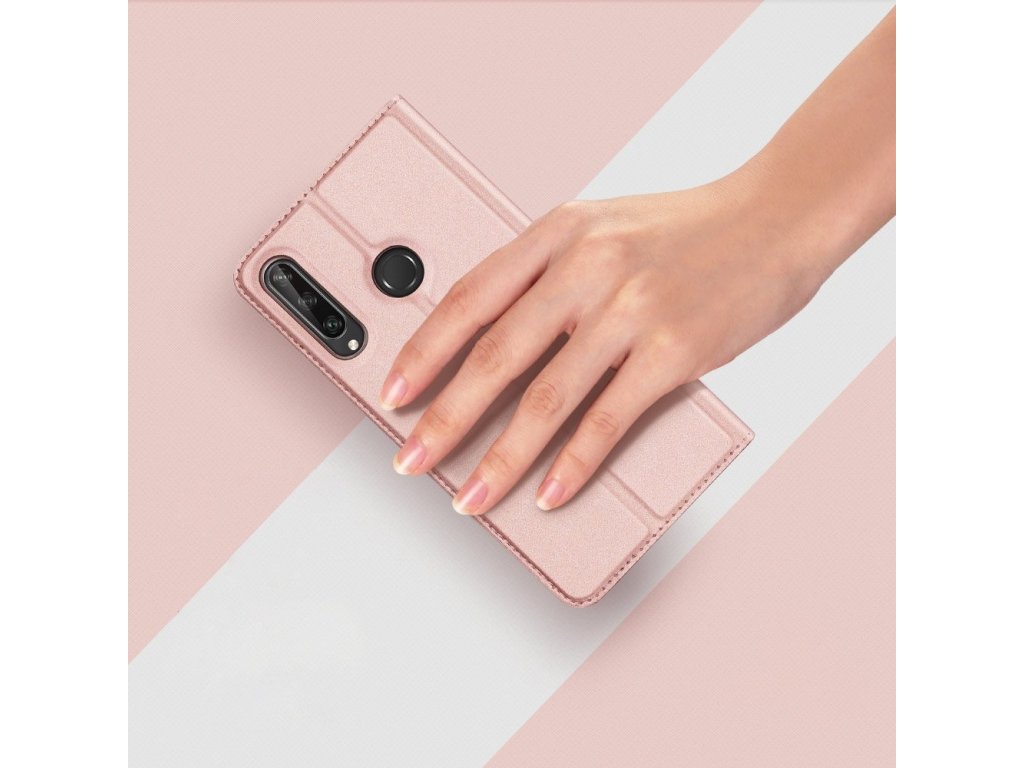 Skin Pro pouzdro s klapkou Huawei Y6p růžové