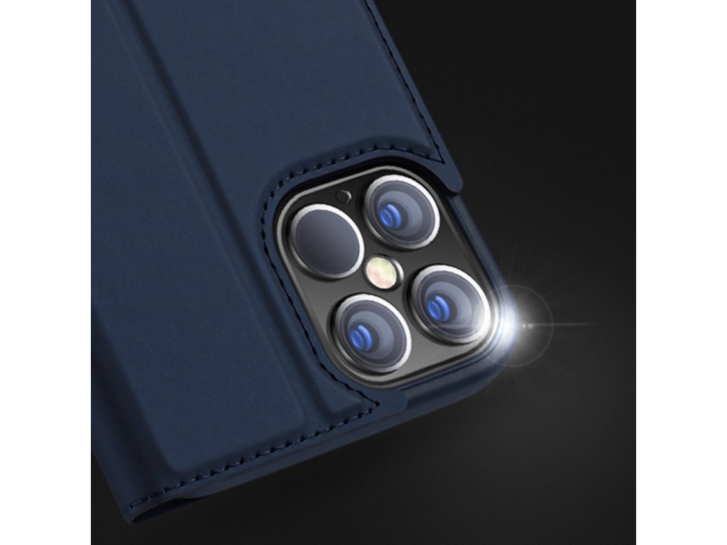 Skin Pro pouzdro s klapkou iPhone 12 Pro / iPhone 12 černé