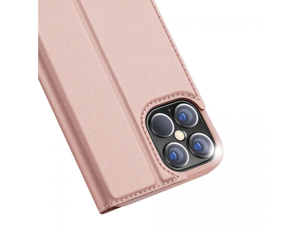 Skin Pro pouzdro s klapkou iPhone 12 Pro Max růžové