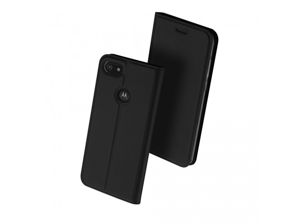 Skin Pro pouzdro s klapkou Motorola Moto E6 Play černé