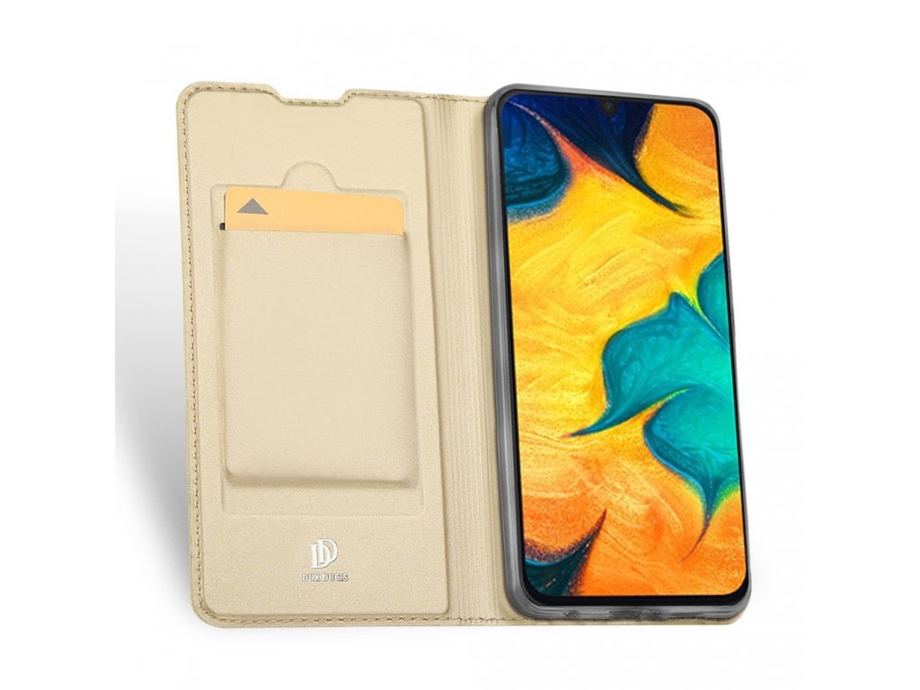 Skin Pro pouzdro s klapkou Samsung Galaxy A20e zlaté