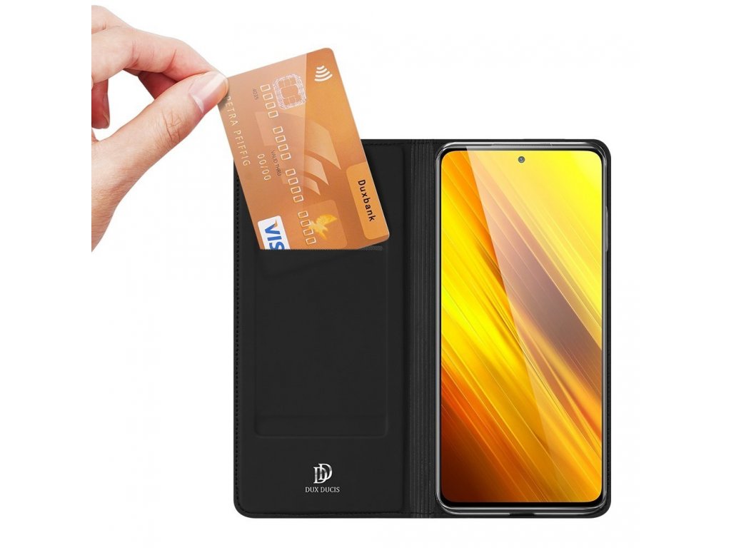 Skin Pro pouzdro s klapkou Xiaomi Poco M3 / Xiaomi Redmi 9T černé