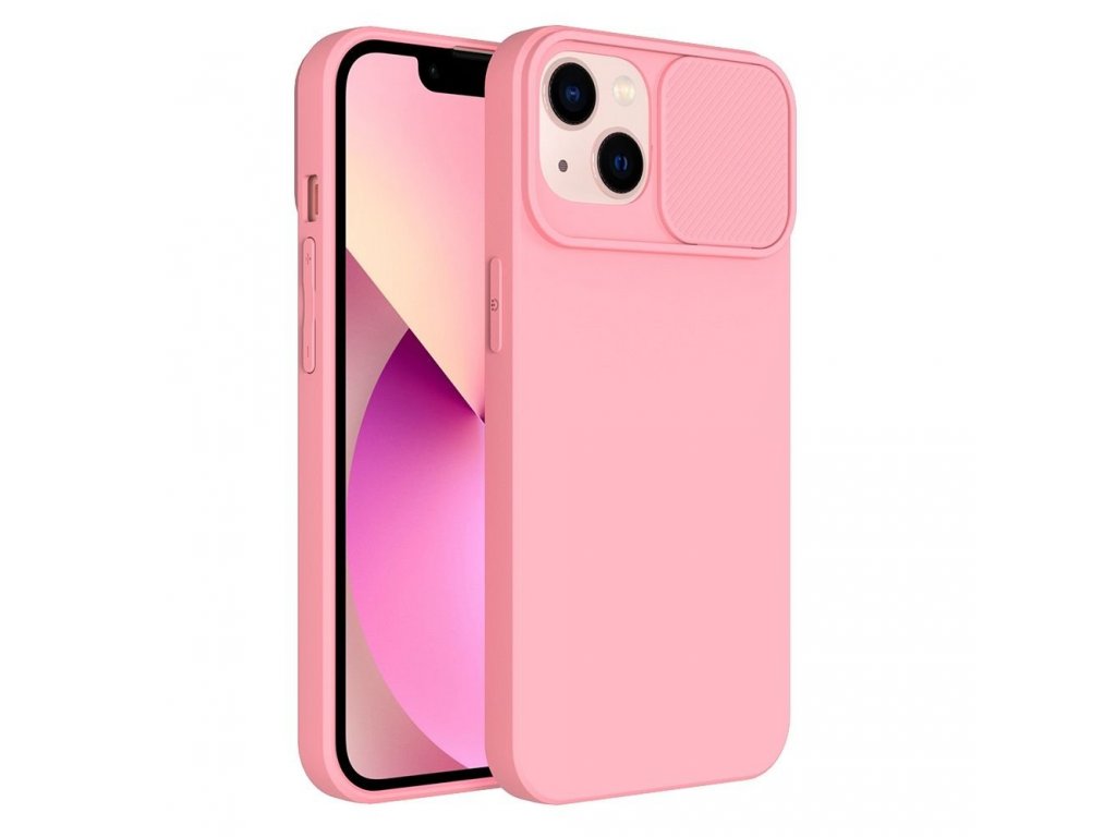 Pouzdro SLIDE pro iPHONE 13 Pro - světle růžové