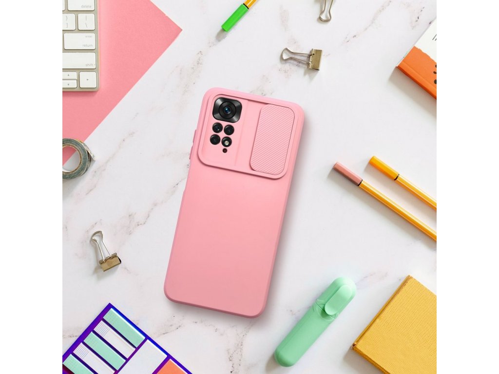 Zadní kryt SLIDE pro XIAOMI Redmi NOTE 12 5G světle růžový