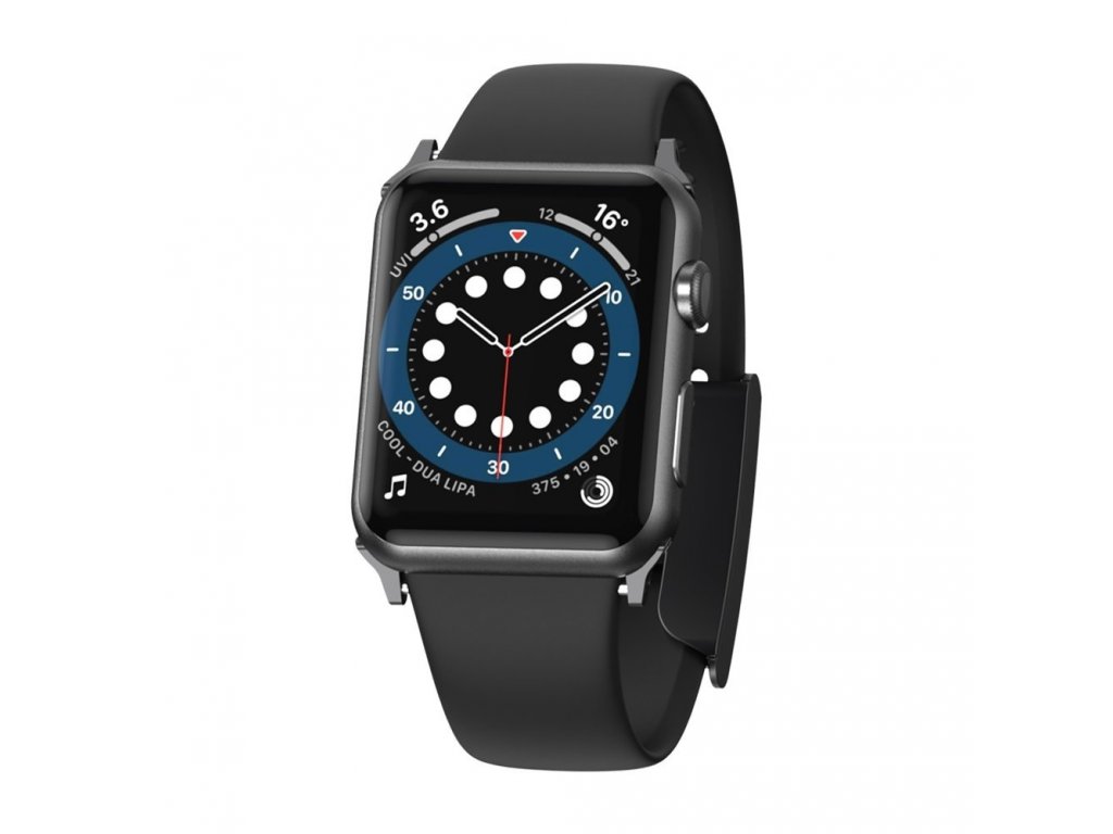 Slip-Thru řemínek pro Apple Watch 3/4/5/6/SE 38 mm/40 mm černý (LBWSE-01)