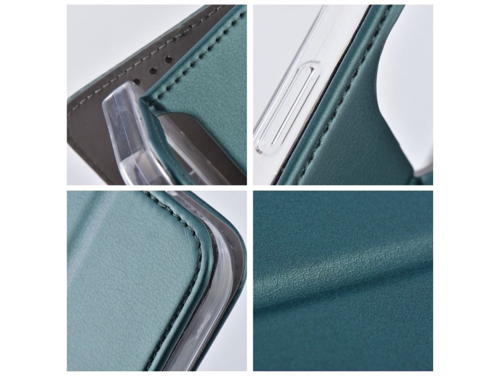 Smart Magneto book case for IPHONE 15 PLUS dark green