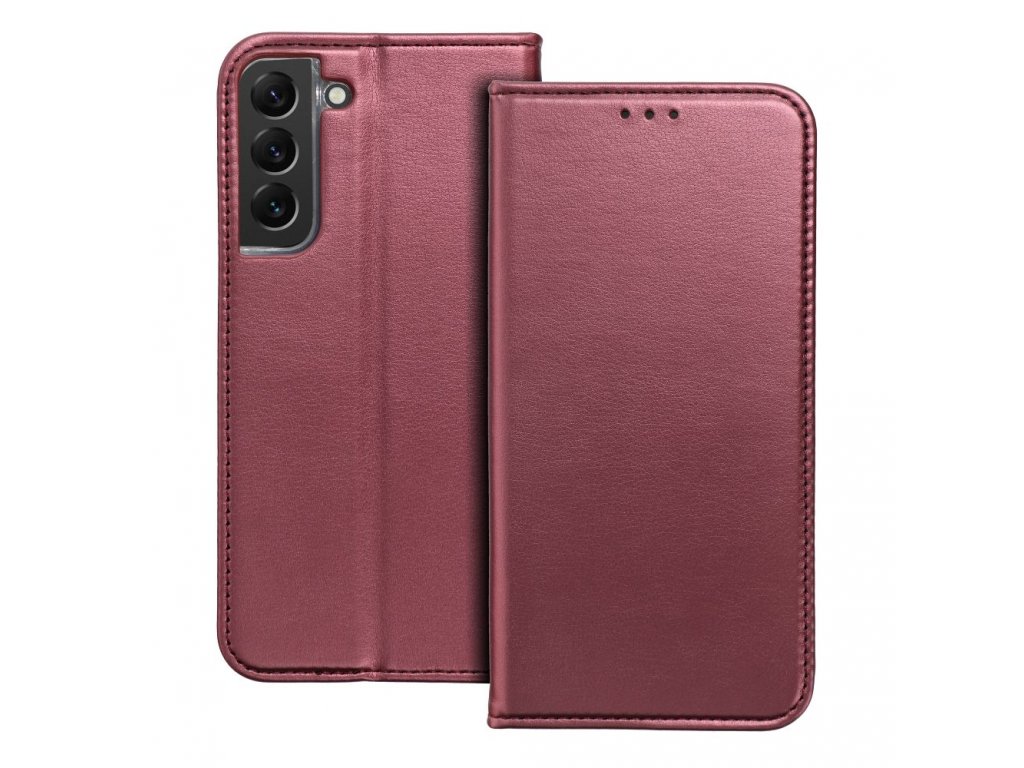 Smart Magneto book case for SAMSUNG A14 4G burgundy