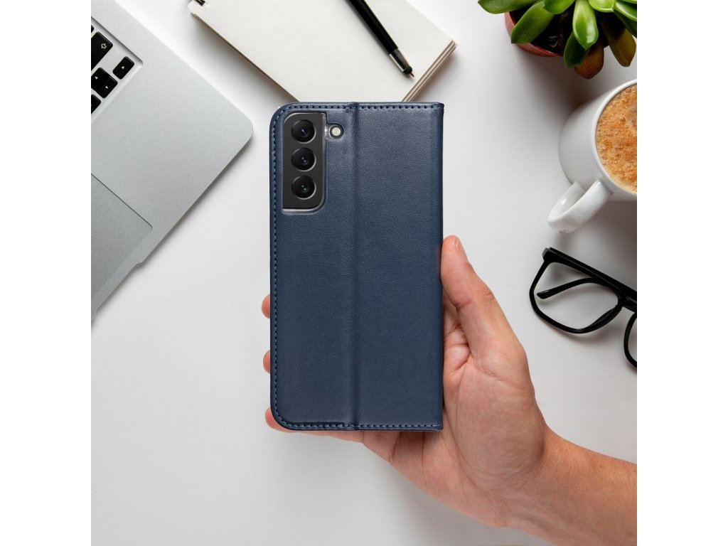 Pouzdro typu kniha Smart Magneto pro SAMSUNG A14 4G - navy