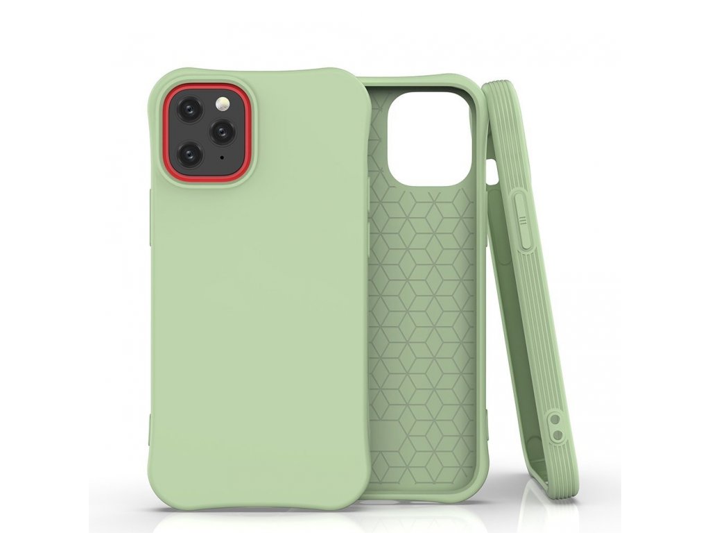 Soft Color Case elastické gelové pouzdro iPhone 12 Pro / iPhone 12 zelené