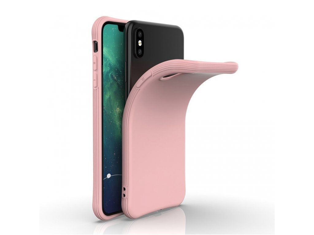 Soft Color Case elastické gelové pouzdro iPhone XS / iPhone X červené