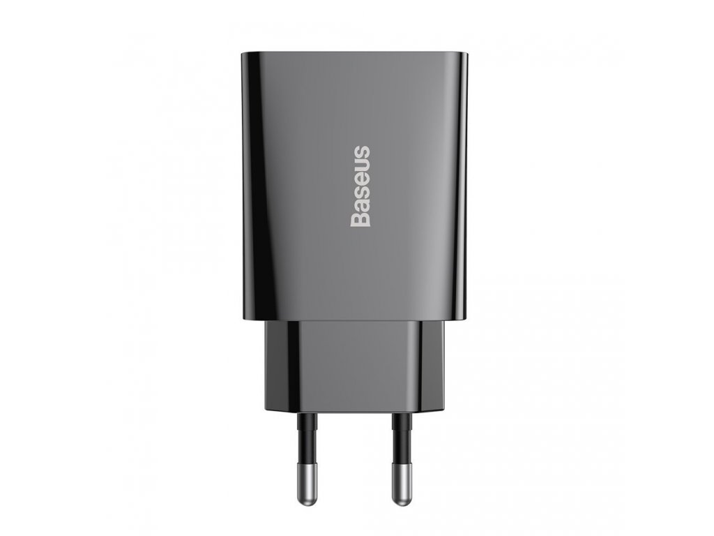 Speed Mini nabíječka EU napájecí adaptér pro rychlé nabíjení USB typu C 20W 3A černý (CCFS-SN01)