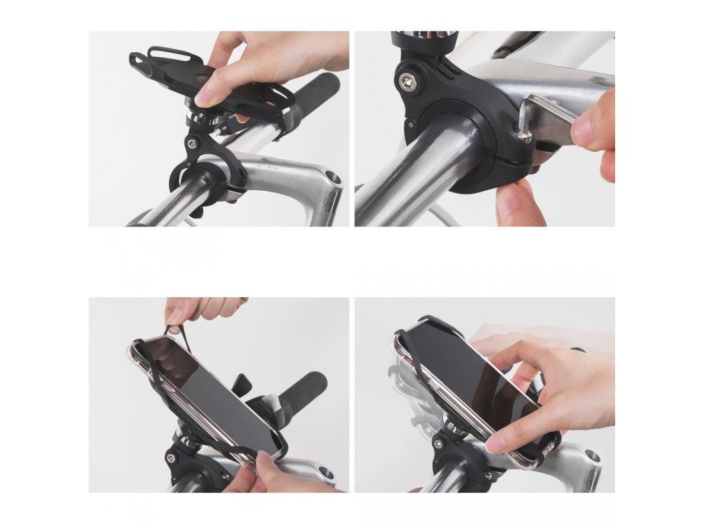 Spider Grip Mount silikonový elastický držák pro telefon na kolo/koloběžku/kočárek (ACSG0001)