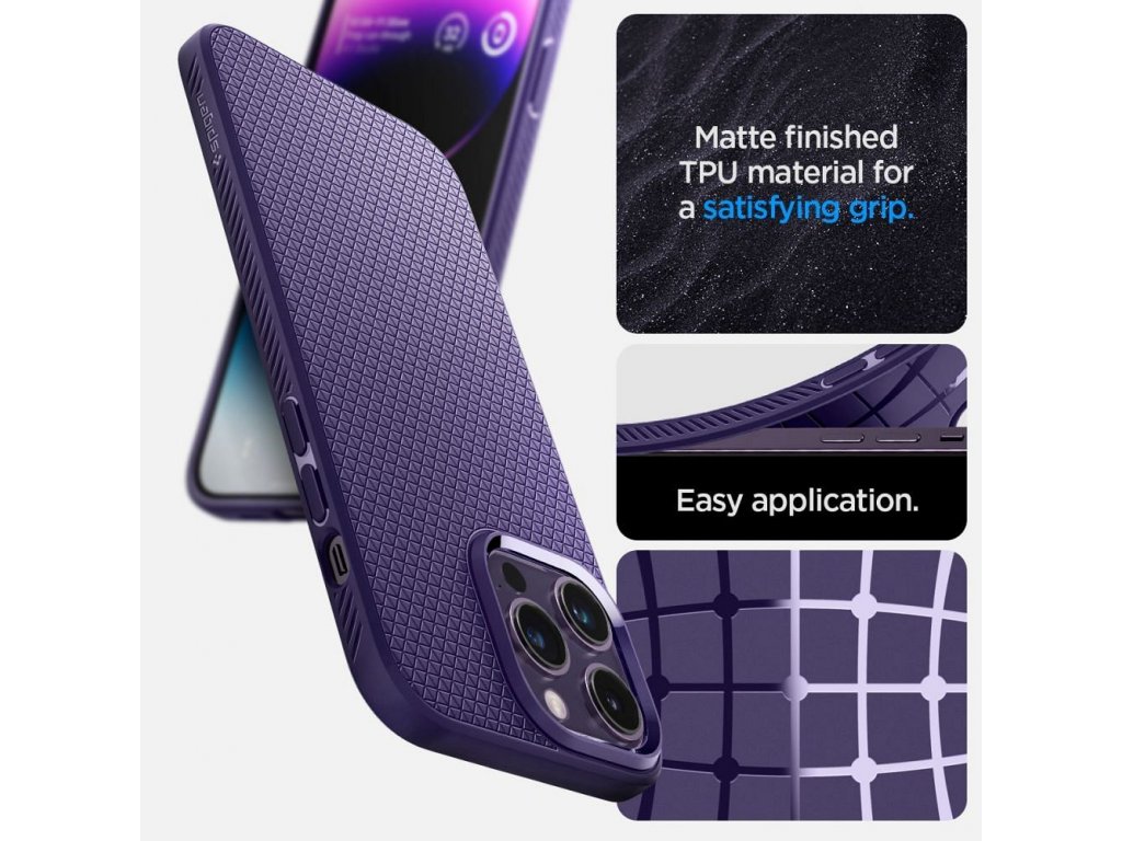 SPIGEN Liquid Air case for IPHONE 14 PRO MAX deep purple