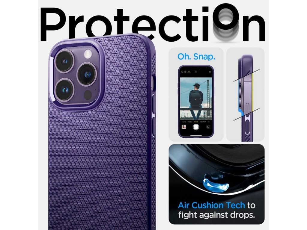 SPIGEN Liquid Air case for IPHONE 14 PRO MAX deep purple