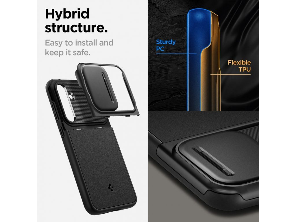 Kryt SPIGEN Liquid Air pro IPHONE 15 PRO MAX - černý