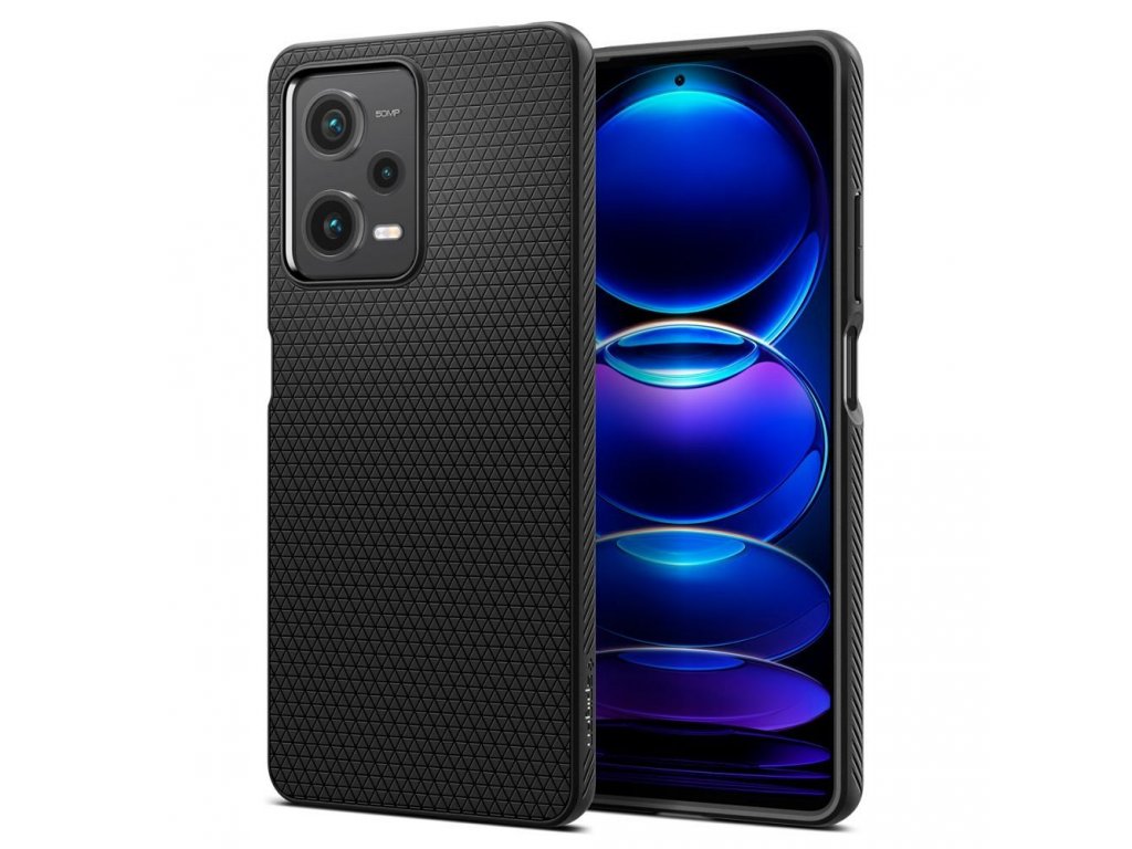 Zadní kryt SPIGEN Liquid Air pro XIAOMI Redmi Note 12 PRO 5G / POCO X5 PRO 5G matný černý