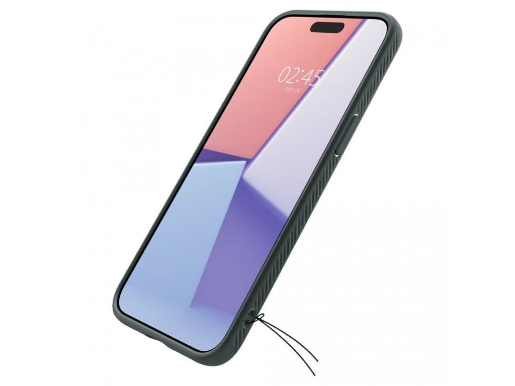 Pouzdro SPIGEN LIQUID AIR pro IPHONE 15 PRO MAX - zelené