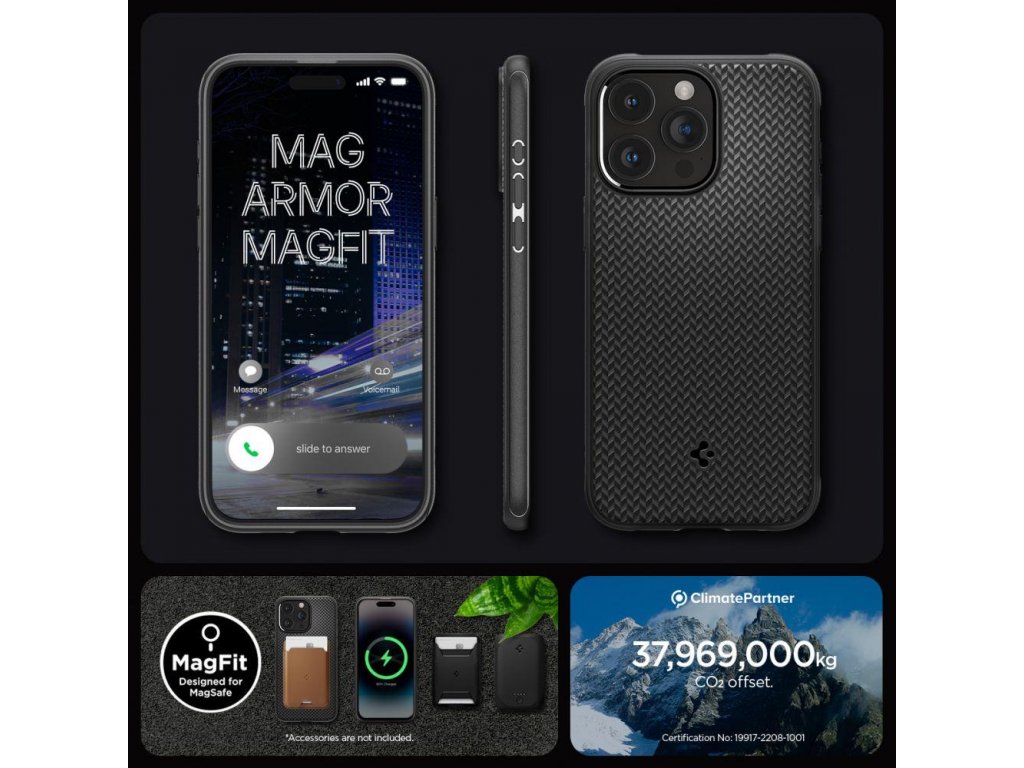 Kryt Spigen MAG ARMOR MAGSAFE pro IPHONE 15 PRO MAX - černý