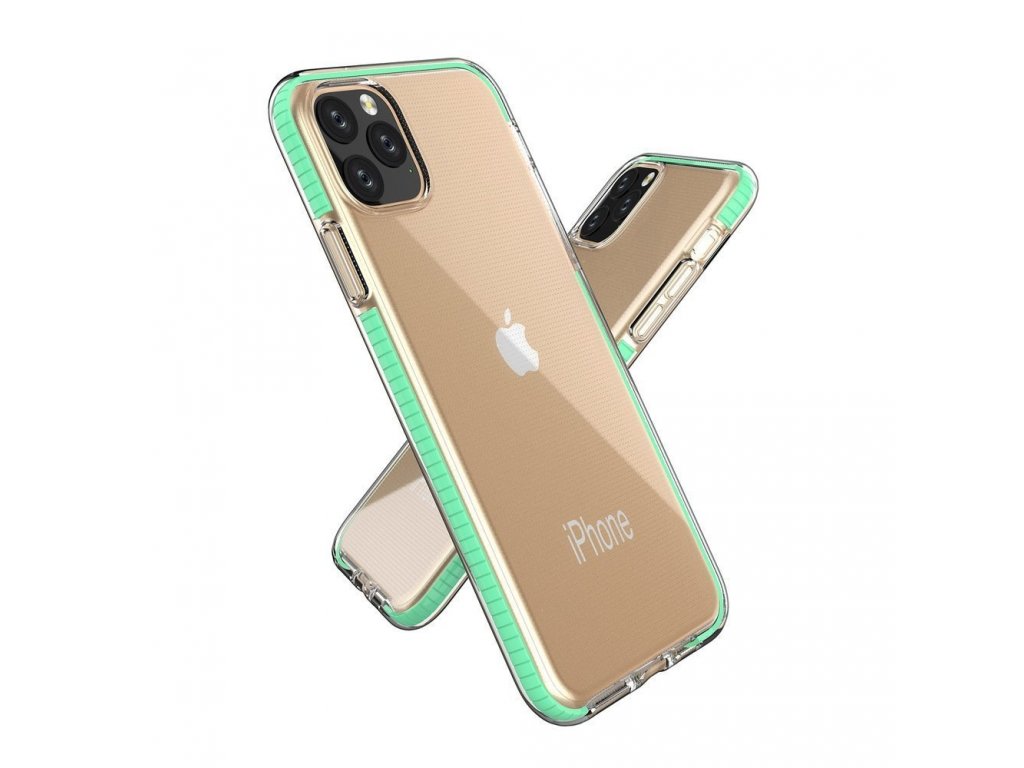 Spring Case gelové pouzdro s barevným rámem iPhone 11 Pro černé