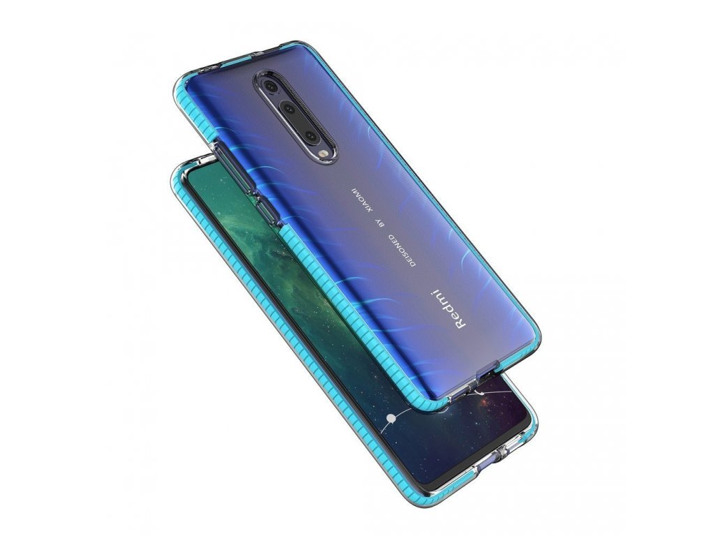 Spring Case gelové pouzdro s barevným rámem Xiaomi Mi 9T / Xiaomi Mi 9T Pro světle růžové