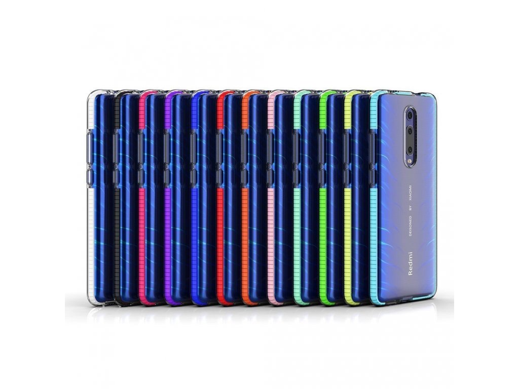 Spring Case gelové pouzdro s barevným rámem Xiaomi Mi 9T / Xiaomi Mi 9T Pro světle růžové