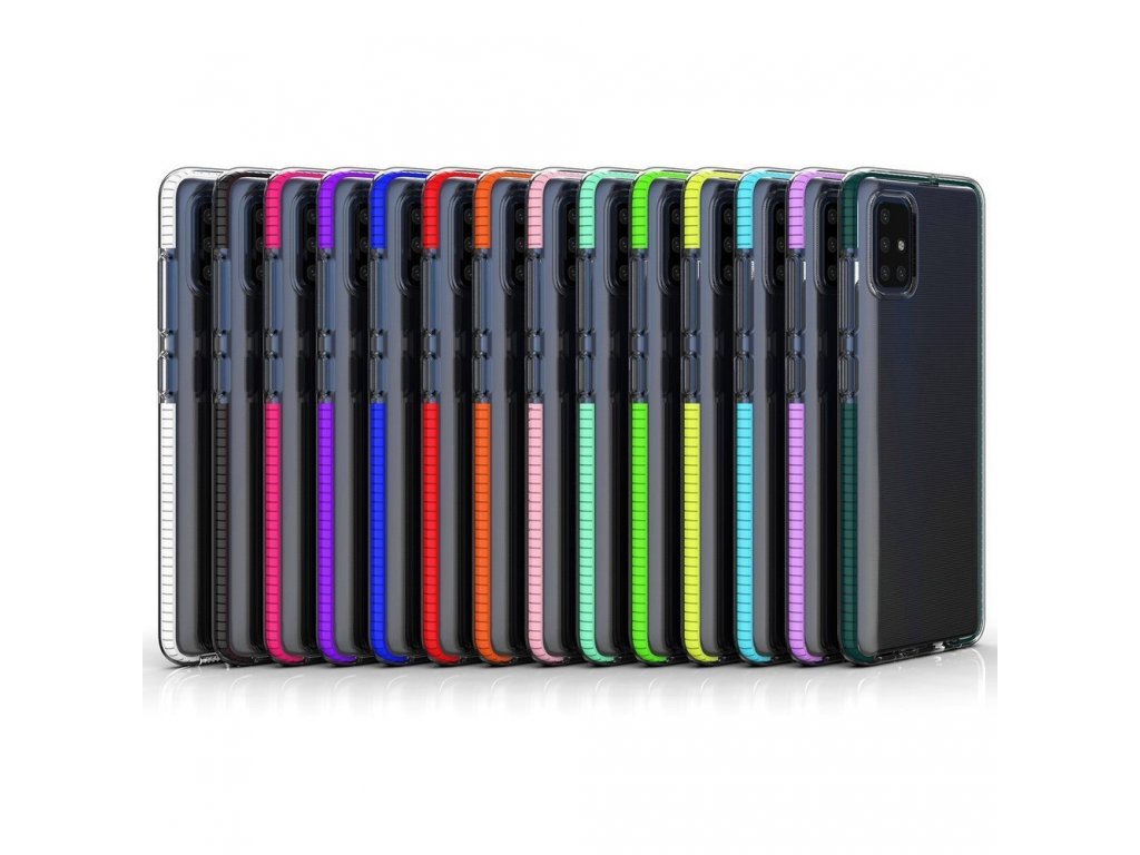 Spring Case gelové pouzdro s barevným rámem Xiaomi Redmi 10X 4G / Xiaomi Redmi Note 9 černé