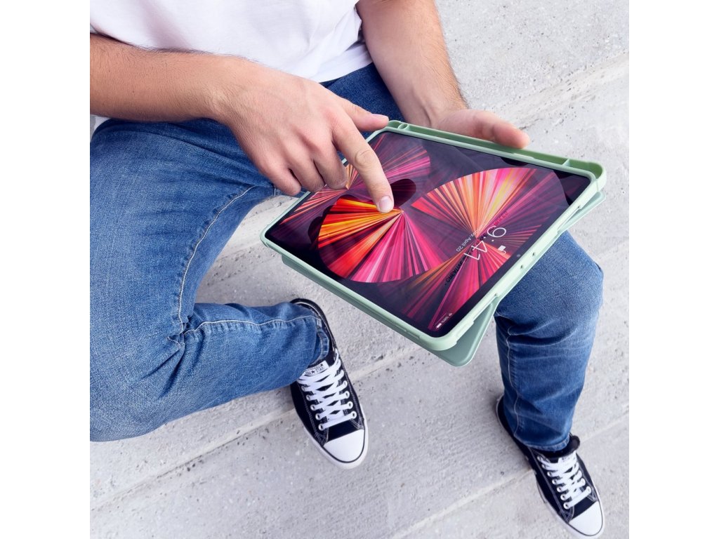 Stand Tablet Case pouzdro Smart Cover iPad Pro 11'' 2021 s funkcí podstavce růžové