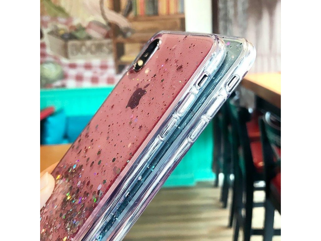 Star Glitter lesklé pouzdro s brokátem iPhone 12 mini černé