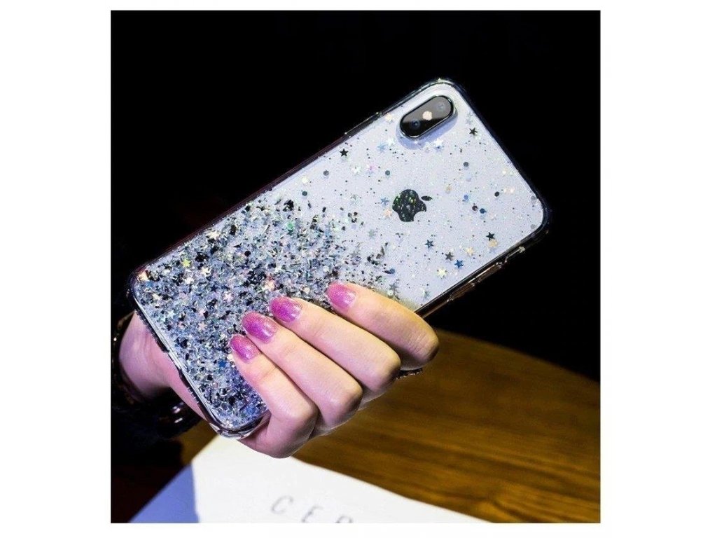 Star Glitter lesklé pouzdro s brokátem iPhone 12 mini zelené